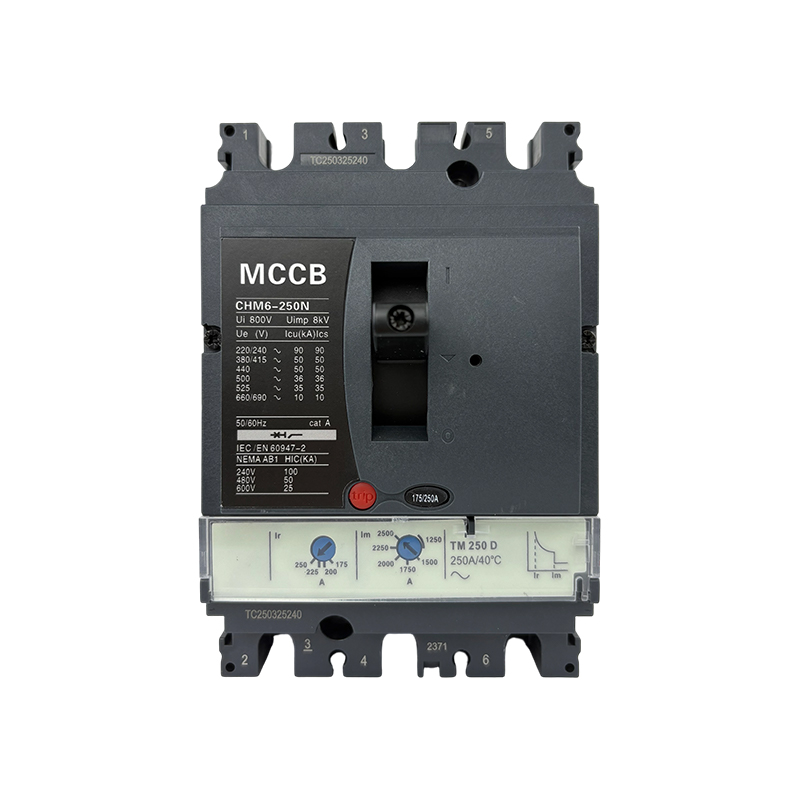 CHM6-250N 250A Protección magnética térmica ajustable Adaptación de voltaje múltiple Disyuntor de caja moldeada