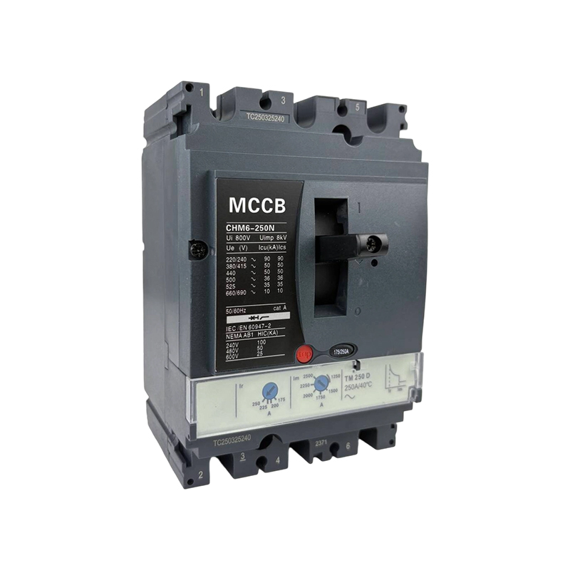 CHM6-250N 250A Protección magnética térmica ajustable Adaptación de voltaje múltiple Disyuntor de caja moldeada