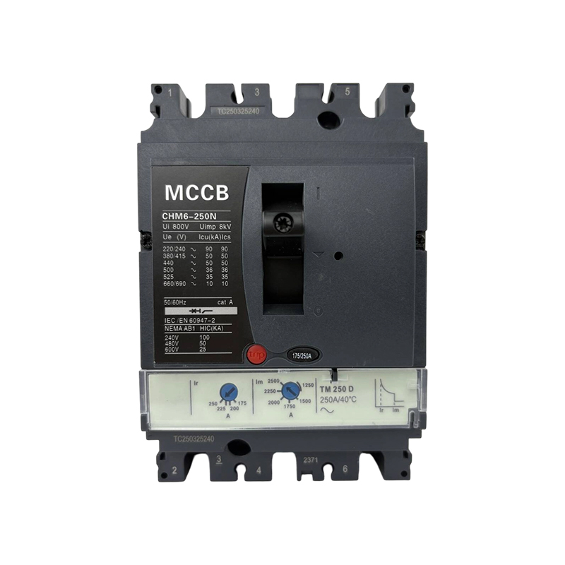 CHM6-250N 250A Protección magnética térmica ajustable Adaptación de voltaje múltiple Disyuntor de caja moldeada