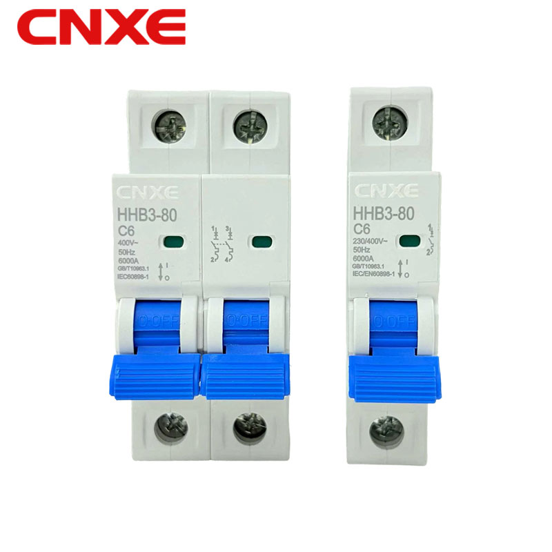 Disyuntor en miniatura de protección contra cortocircuitos y sobrecargas de alta velocidad HHB3-80 C6