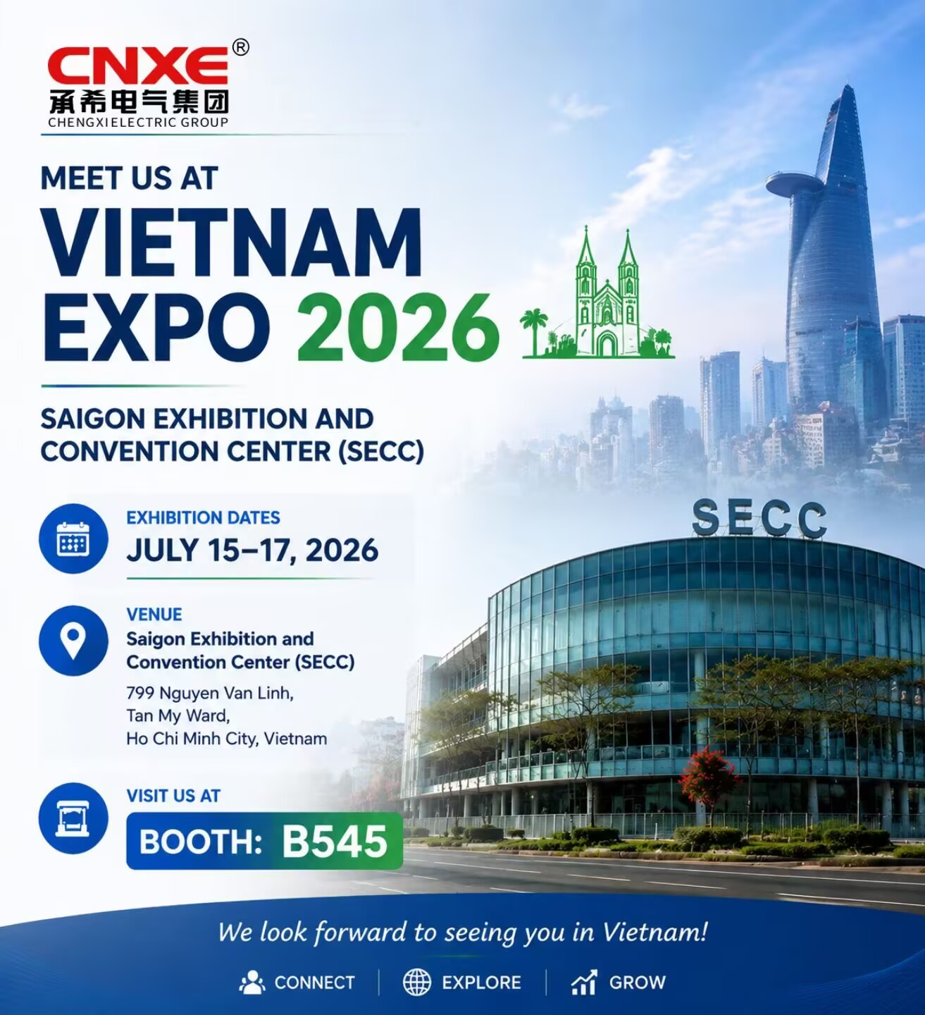 CNXE Electric se dirige a la Expo Vietnam 2026